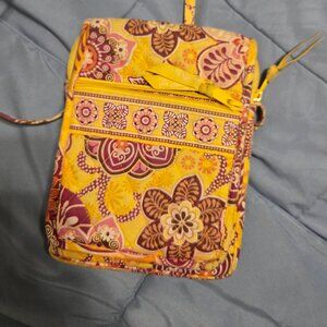 Vera Bradley Hipster Bali Gold Cross Body & Mini Cross Body Bag